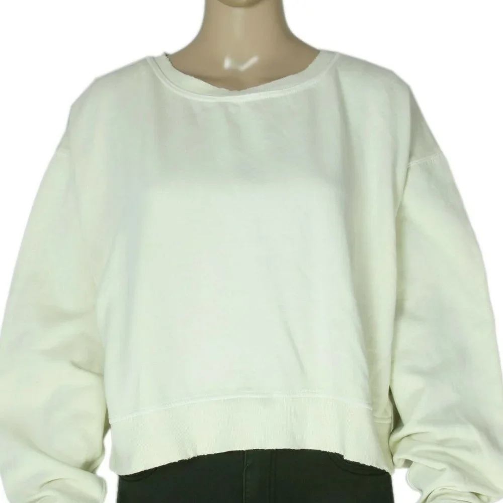 Free People Cool Rider Slouchy Sweatshirt Top Pullover XS